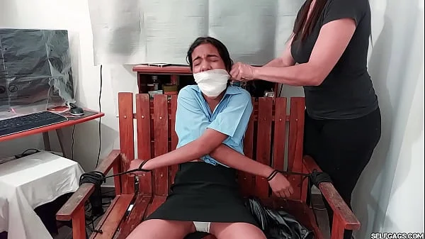 Nabbed Teenage Girl Bound And Gagged By Evil BDSM MILF