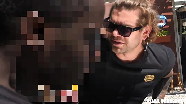 Public Jerking Off with a Fan