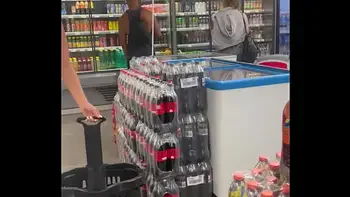 Monika Fox Came Fully Naked To The Grocery Store For Shopping Part 1