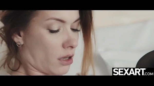 Watch this gorgeous blonde ride her lover to a creampie finish