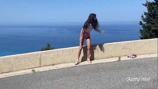 Pissing and getting a golden shower on my face in an exotic place