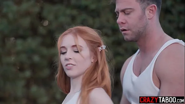 It is time for break point and for rough sex with new hot redhead teen student Madi Collins