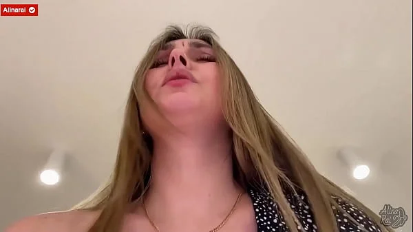 Hot stepmom decided to help her stepson finish. - Your cock has grown !!!