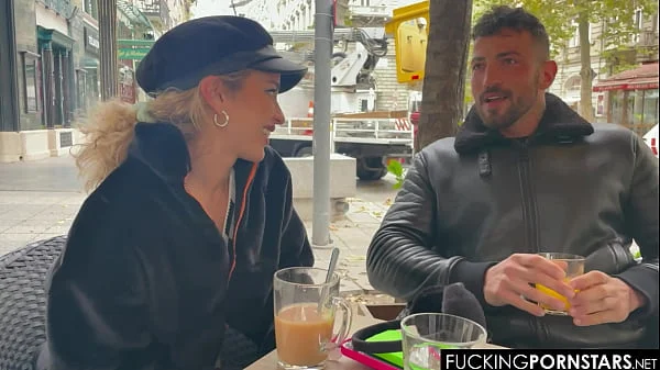 Budapest Babe Finds Hard not to Love a Big, Erected Cock