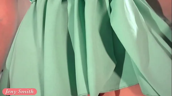 Hairdresser (part 4). Jeny Smith with seamless tights teasing a guy. He touched her pussy