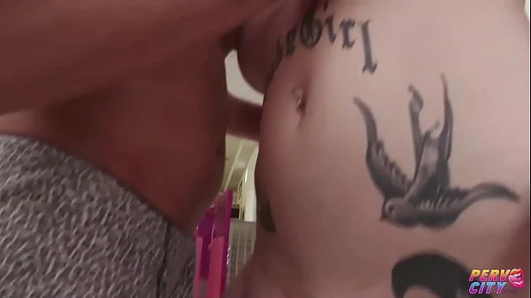 Hot Tattooed Redhead Skye Mae Takes A BBC Up Her Tight Asshole