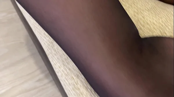 My sexy stepmom in pantyhose teases me