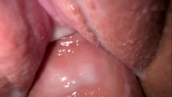 Extremely closeup sex with friend's fiance, tight creamy fuck and cum on spread pussy