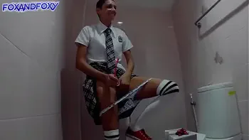 Public Remote Control Vibrator and squirt in public place