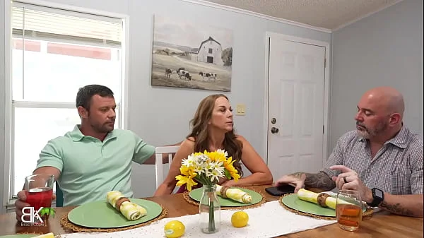 I Give My StepSon A Blowjob While my Clueless Husband Is Watching TV