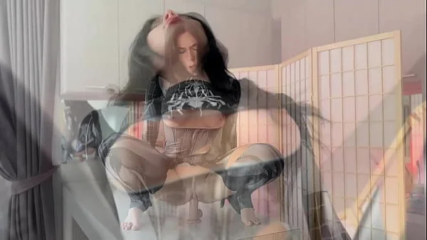 Spider-Girl Masturbates Pussy Dildo till Crazy Orgasm - Hot Cosplay Solo