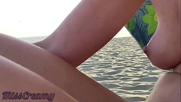 EXTREME Public Exhibitionist Handjob, clothed people walking by - MissCreamy