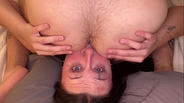 Extreme Face Fucking and Ass Eating - Submissive Slut Raven Vice and Steve Rickz