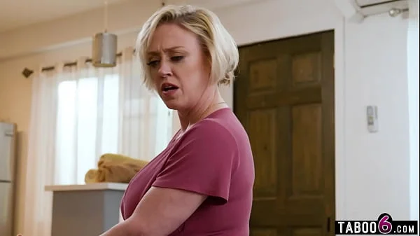 Mature stepmom Dee Williams busted watching anal porn by her stepson