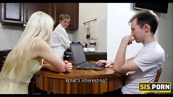 .PORN. Horny guy convinces step blow cock then fucks tight cunt