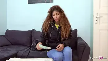 GERMAN SCOUT - LATIN EBONY TEEN SEDUCE TO EYE ROLLING ORGASM SEX AT PICKUP CASTING