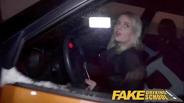 Fake Driving School - Big ass big tits blonde Czech fucks a chunky big dick