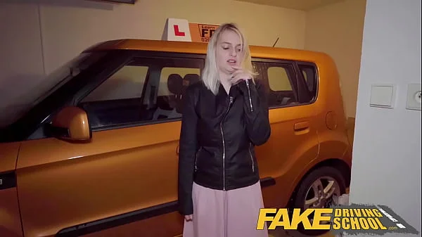 Fake Driving School - Big ass big tits blonde Czech fucks a chunky big dick