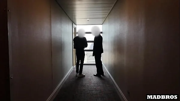 Redhead British milf boss gets anal pounded by 2 blacks in her office after their job interview !!!