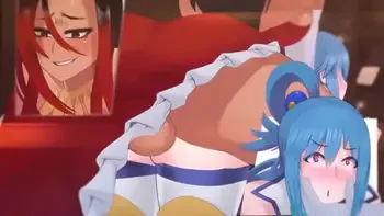 Aqua tem seu cuzinho aberto por um pau enorme