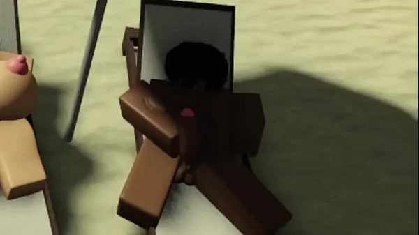 Getting FUCKED by a HUGE dick on ROBLOX again!