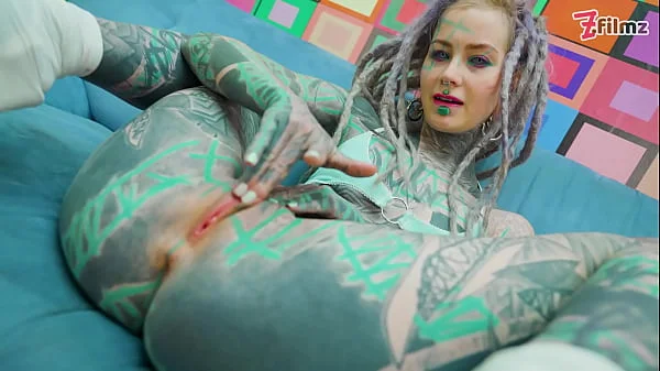 Heavily tattooed couple hardcore ANAL fuck