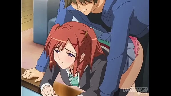 step Brother gets a boner when step Sister sits on him - Hentai [Subtitled]
