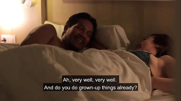 Niece is surprised to see her uncle walking around the house naked.