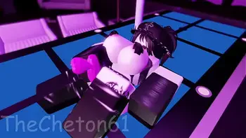 Roblox Strip Club Experience, a slut dances in the Strip Club and gets fucked by a huge cock
