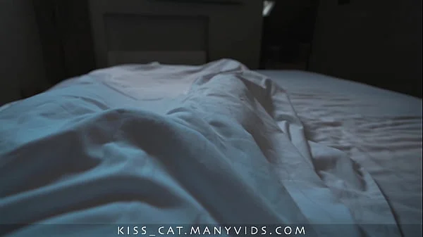 DAY 10 - Step mom share bed with creampie - Step son cum on Step mother's tits in sauna - Kisscat
