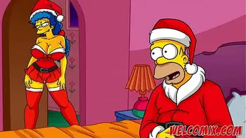 Christmas Present! Giving his wife as a gift to beggars! The Simptoons, Simpsons Hentai