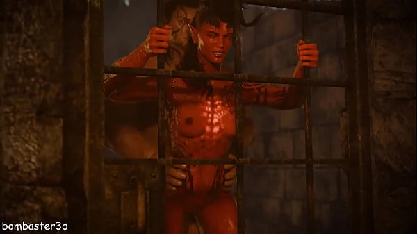 Karlach fucks with Halsin