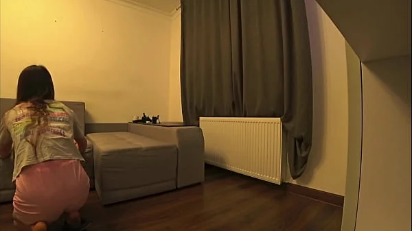 Husband And Wife Fuck After Work. Real Home Video