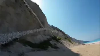 Katty West Pee gets Golden Shower and self Pee on the beach