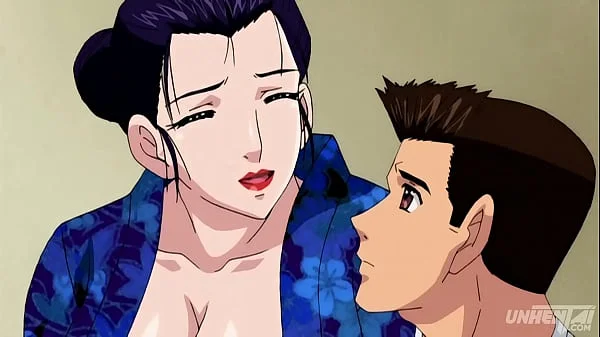 Touching my Step Mom with my Step Sister - Uncensored Hentai