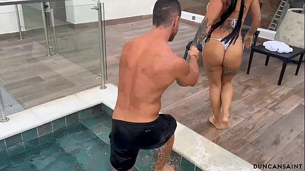 Hot sex in the sauna