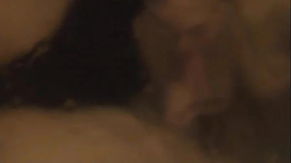 POV fast rough shower fuck and sucking the cum out of my bfs dick to finish him off!