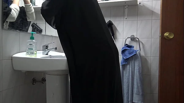 submissive muslim wife lets husband cum inside her asshole