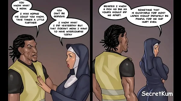 Black Devotion pt. 4 - Big ass Nun Suck Big Black Cock for the first time