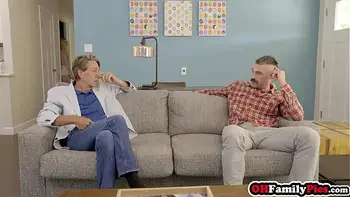 Petite teen stepdaughters Kate Bloom and Emma Starletto swapped and fucked by their perverted stepdads