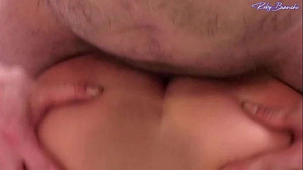 The old woman takes the cock in her ass and swallows all the cum