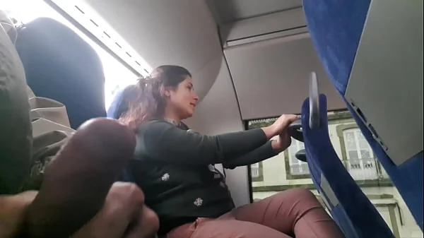 Exhibitionist seduces Milf to Suck & Jerk his Dick in Bus