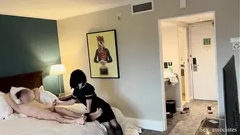 PUBLIC DICK FLASH. I pull out my dick in front of a hotel maid and she agreed to help me cum.