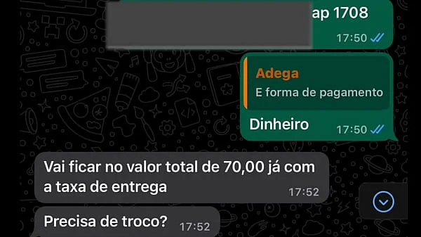 Entregador recebeu o pagamento de outra forma