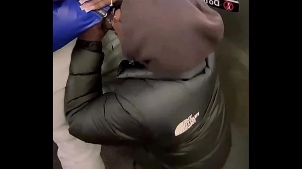 PUBLIC 11INCH BBC SUCKED FAST ON SUBWAY