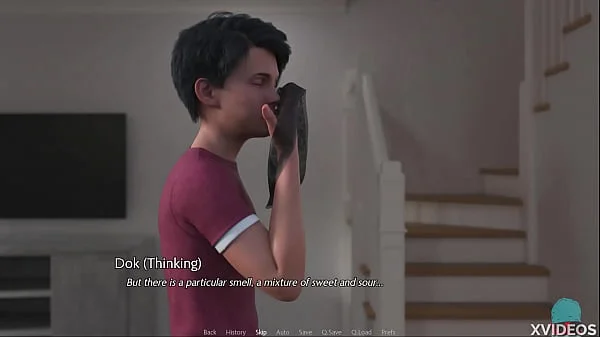 THE GOLDEN BOY #53 • Sniffing her panties and staring at her giant tits