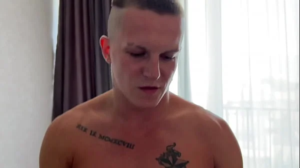 Surprise for my stepsister's boyfriend. Big cock spread his ass