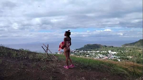 Sex with old hairy monster cock perv in the ocean and on the mountain