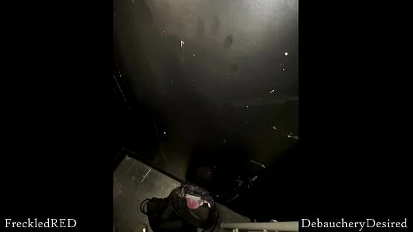 I sucked a stranger's big dick at a glory hole!