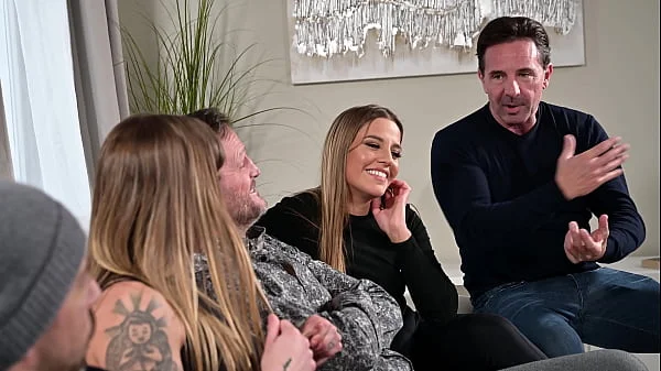 Scorned Hotties Eveline And Silvia Dellai Film Their Own DP Gangbang GP2988